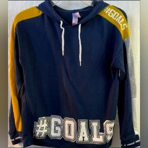 No Boundries draw string #Goals hoodie!